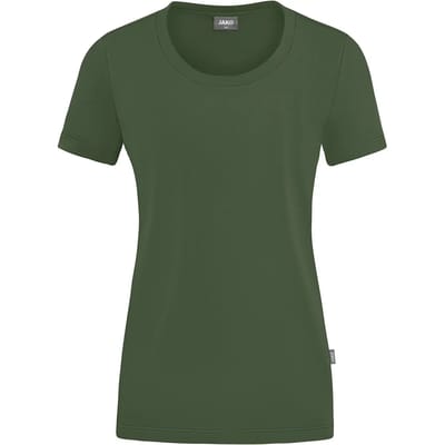Jako Organic Stretch-T-Shirt Dames - Olijf | Maat: 34