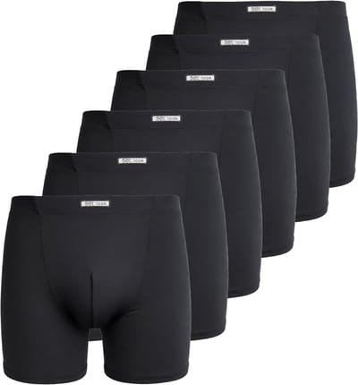 Set Boxershort microfiber 6-pack zwart
