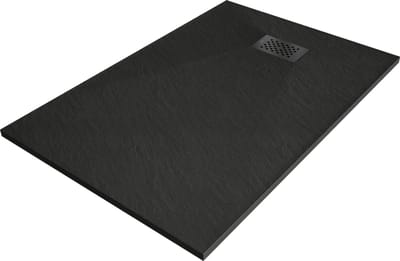 Mexen Hugo rechthoekige douchebak SMC 80 x 70 , zwart, zwarte afdekking - 42707080-B
