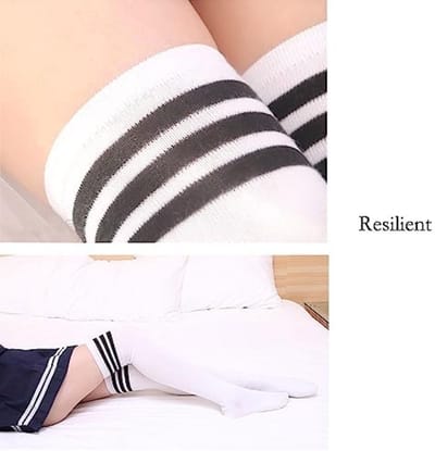 Dames kniekousen set - 2 paar zachte overknee sokken