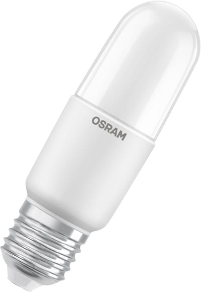 OSRAM LED Classic Stick lamp 8,5W 827, 2700K warm wit, E27, mat, 806 lm, 15.000u, voor woonwijken