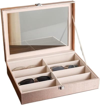 Brillenhouder - Opberger Glazen - Collectie Tonen - Meerdere Paren - 335 x 245 cm - Goud