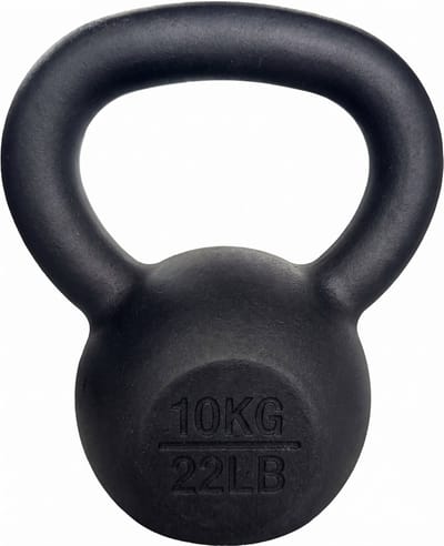 AJ-Sports Kettlebell Pro Gietijzer 10 kg - Kettlebell - Gewichten - Krachttraining - Zwart - Fitness - Geschikt voor Crossfit & Fitness