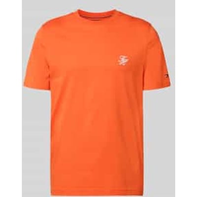 Tommy Hilfiger Script Monogram T-shirt Brilliant Orange Taglia: S | Magliette basic Outlet | Uomo | Arancione