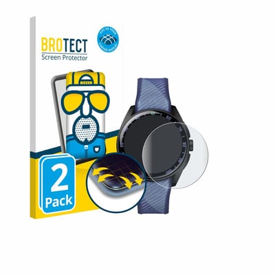 BROTECT - Screenprotector voor TAG Heuer Connected Calibre E5 X (40 mm) - Folie Beschermfolie matte volledig dekking 2 Stuks