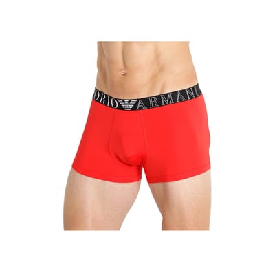 Emporio Armani Effen Kleur Taille Logo Letterprint Boxer Briefs Heren ondergoed Rood 111389-3R719-38574 L beige