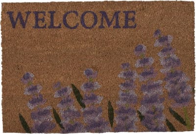Clayre & Eef Deurmat 60x40 cm Bruin Paars Kokos Lavendel