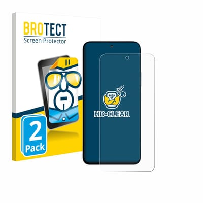 BROTECT - Screenprotector voor Xiaomi Poco M7 Plus - Folie Beschermfolie transparant 2 Stuks