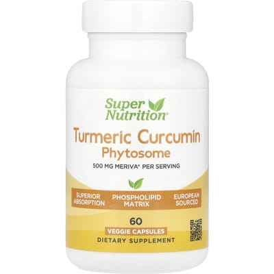 Super Nutrition, Kurkuma Curcumine Phytosome Meriva®, 500 mg, 60 vegetarische capsules