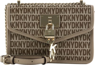 DKNY Schoudertas Elissa SM Flap Shoulderbag Chino / Toffee Taupe