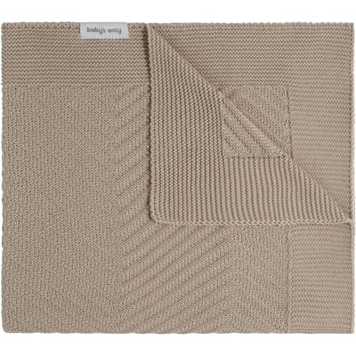 Baby's Only Wiegdeken Grace - Baby deken met visgraat motief - Babydeken uit katoen en acryl - 0 tot 6 maanden - Beige - 70x95 cm