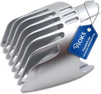 Vervangingskam - Opzetkam trimmer - Baardtrimmer onderhoud - Verstelbare lengtes - 63x49x36 mm - Zilver