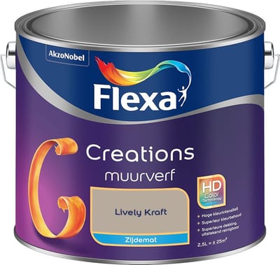 Flexa - Creations Muurverf Zijdemat - Lively Kraft - Mengverf - 2,5 L
