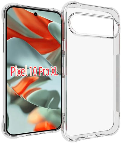 MobyDefend Hoesje - Geschikt voor Google Pixel 10 Pro XL - Transparante Shockproof TPU Backcover - Verstevigde Hoeken - Volledig Doorzichtig
