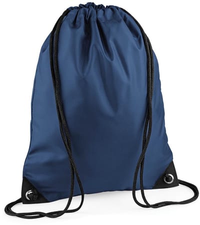Gymtas - Rugzak - Rugtas kinderen - 12 liter - Zwemtas - Kinderrugzak - Drawstring bag - Met trekkoord - Sporttas - 45x34 cm - Navy - Jonyx
