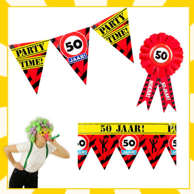 Feestpakket | Verjaardag | 50 jaar | Verkeersbord