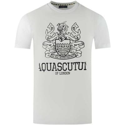 Aquascutum Heren Londen Aldis T-shirt (Wit)
