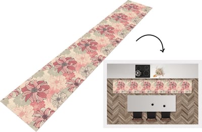 Keukenloper - Loper keuken - Patroon - Bloem - Design - Jaren 20 - 300x50 cm - Keukenloper vinyl