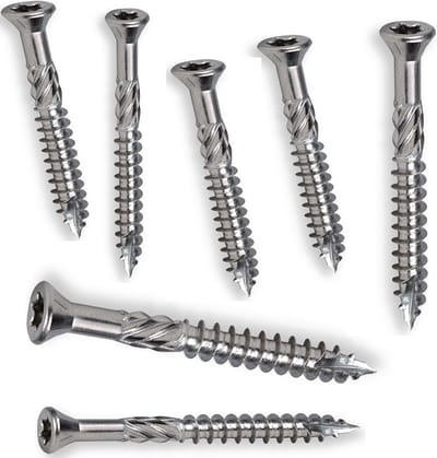 Roestvrijstalen Schroeven 5x80mm - 1000 stuks - Torx T25 Verzinkt - Hardhoutschroeven