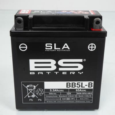 Batterie SLA BS Battery pour Moto Suzuki 600 DR R SN41A 1986 à 1989 Neuf