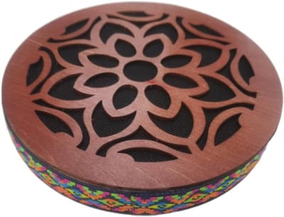 Oceaan Drum - Handtrommel Sound Healing - Meditatie Ontspanning - Natuurlijk Geluid - 20 cm - Houtkleur