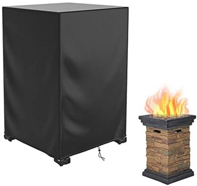 Waterdichte vierkante afdekking voor vuurkorf, 21,6 inch L x 21,6 inch B x 35,4 inch H - Bescherming tegen weer en stof