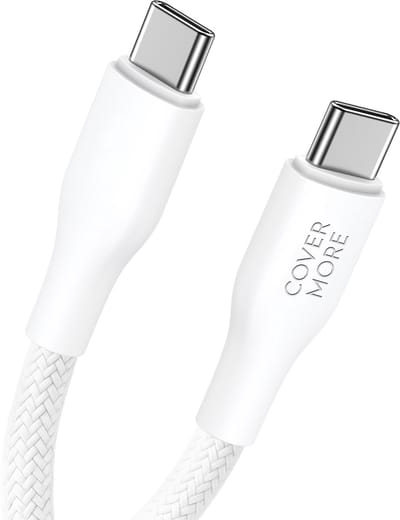 Usb C kabel - Super fast charge en quick charging - Oplaadkabel - Datakabel - Snellader - Geschikt voor Samsung galaxy telefoon en tab - Stevig - Lange levensduur - 1m - Wit