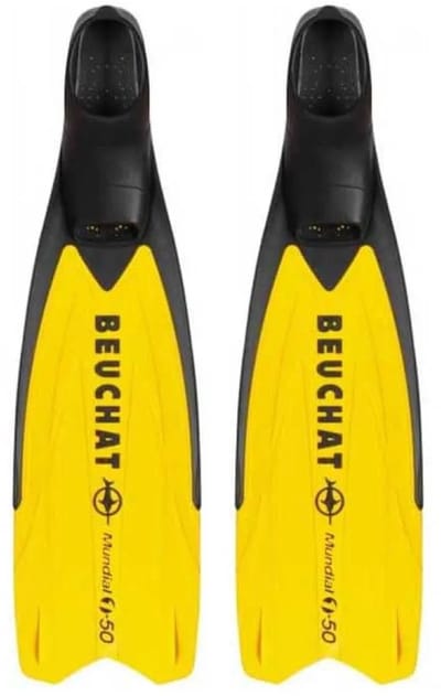 Beuchat Mundial One-50 Soft Flex Freedivingvinnen Geel EU 41-42