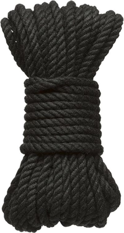 6mm Hemp Bondage Rope - 50 Ft. Black