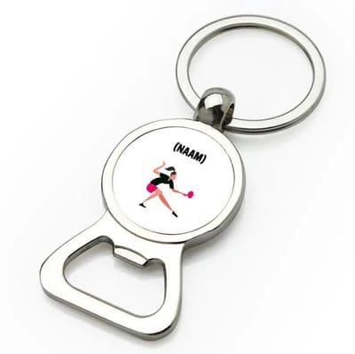 Akyol - tafeltennis met eigen naam flesopener - Sport - tafeltennisser - ping pong - 9 bij 3 cm