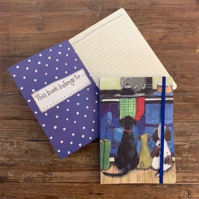 Alex Clark Large Chunky Notebook Hotdogs ~ A5 Softcover Notitieboek Honden