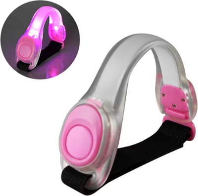Scoby - Veiligheidsverlichting Hardlopen - Veiligheidsdarmband - Hardlopen / Wandelen - Hardloopband - LED Light - 2 Stuks - Roze