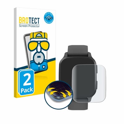 BROTECT - Screenprotector voor Garmin Venu Sq 2 / Sq 2 Music - Folie Beschermfolie matte volledig dekking 2 Stuks