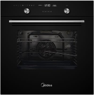 Midea N5P90E5 - InbouwOven - Zwart - 70 l - Elektrisch - Pyrolytisch - Zonder telescopische bakrail - 10 functies