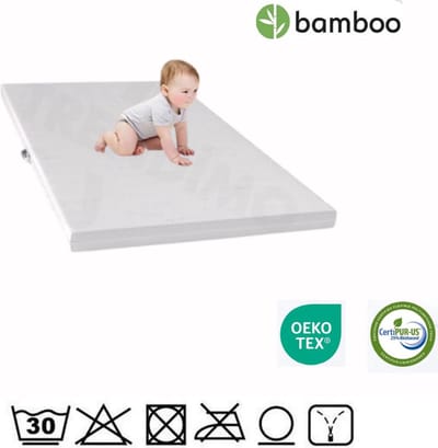 Matras Hr Koudschuim 60x120 cm Koudschuim - circa 14 cm dik - Afneembare tijk wasbaar - Anti Bacterieel