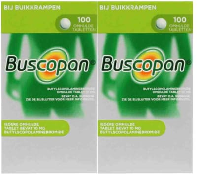 Buscopan Omhulde Tabletten 10mg - 2 x 100 tabletten