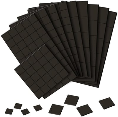 Zelfklevende Flexibele Magnetische Vierkante Platen - 300 Stuks - Alternatief voor Magnetische Stickers en Rollers (1x1cm en 2x2cm)