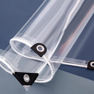 Transparant Dekzeil - Waterdicht Zeil PVC - Buiten Beschermen - Hoge Transparantie - 1x5.5m - Helder