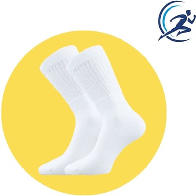 Sportsokken – 10 Paar – Wit – Badstof – Katoen – Unisex – Maat 36-38