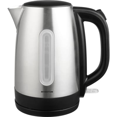 Inventum CBW010 - Waterkoker - Inhoud 1,7 liter - Anti-kalkfilter - Droogkookbeveiliging - 2200 watt - RVS/Zwart