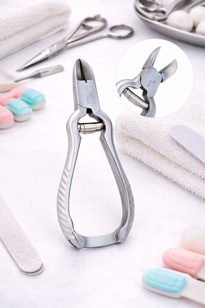Belux Surgical Instruments – Nageltang met Rolveer Gebogen 14 cm – RVS Nagelknipper – Steriel Verpakt (Niet Gesteriliseerd)