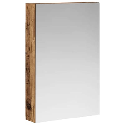 vidaXL - Badkamerspiegelkast - Oudhout - 40 - x - 10,5 - x - 60,5 - cm - Bewerkt - hout