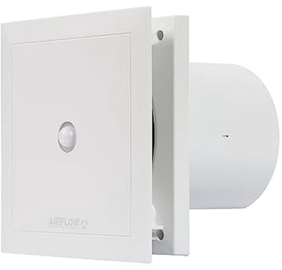 Geluidsarme Afvoerventilator met Timer en Bewegingssensor - 100mm