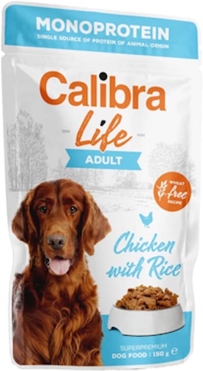 Calibra Dog Life Adult Natvoer Hond - 10 x 150 gram - Kip