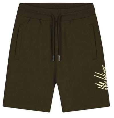 Malelions Men Split Shorts | Vintage Green
