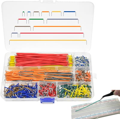 Allecto - Jumper Kabel Set - 560-delige Set - Breadboard Jumper Wires Male to Male - 14 Lengtes - Perfect voor Elektronica Projecten - Geschikt voo...