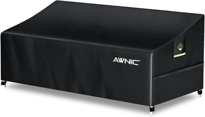 Beschermhoes voor 3-zits loungebank - Waterdichte outdoor rotan sofa cover - 420D polyester - 220x85x61/71cm
