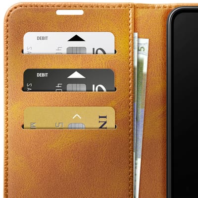 Zanae, Etui Geschikt voor iPhone 16 Pro Max Columbia Editie met Standaardfunctie, Lichtbruin