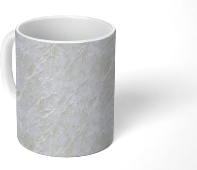 Mok - Koffiemok - Oppervlakte - Textuur - Grijs - Mokken - 350 ML - Beker - Koffiemokken - Theemok