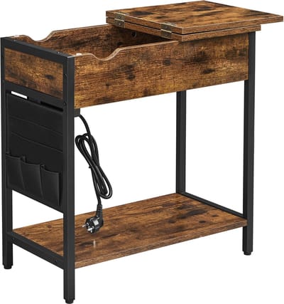 Bijzettafel - Bijzettafels - Bijzettafeltjes Woonkamer - Bijzettafel Bruin - Bijzettafel Bank - Tafel - Tafeltje